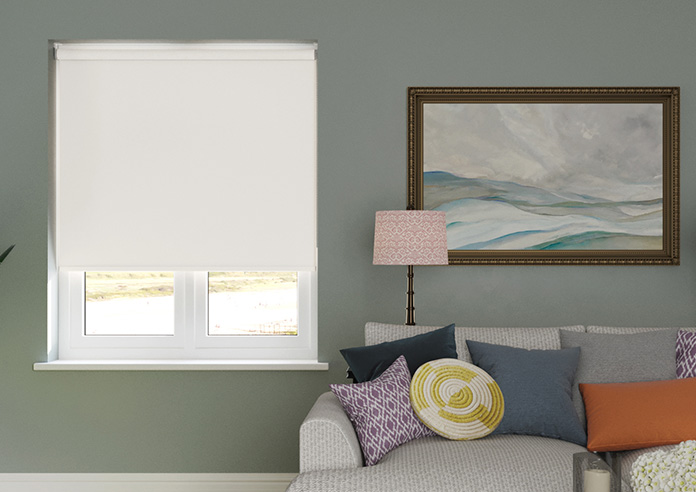Trinity (Blackout), Soft Grey - Twist&Fit Roller Blind - Image 3